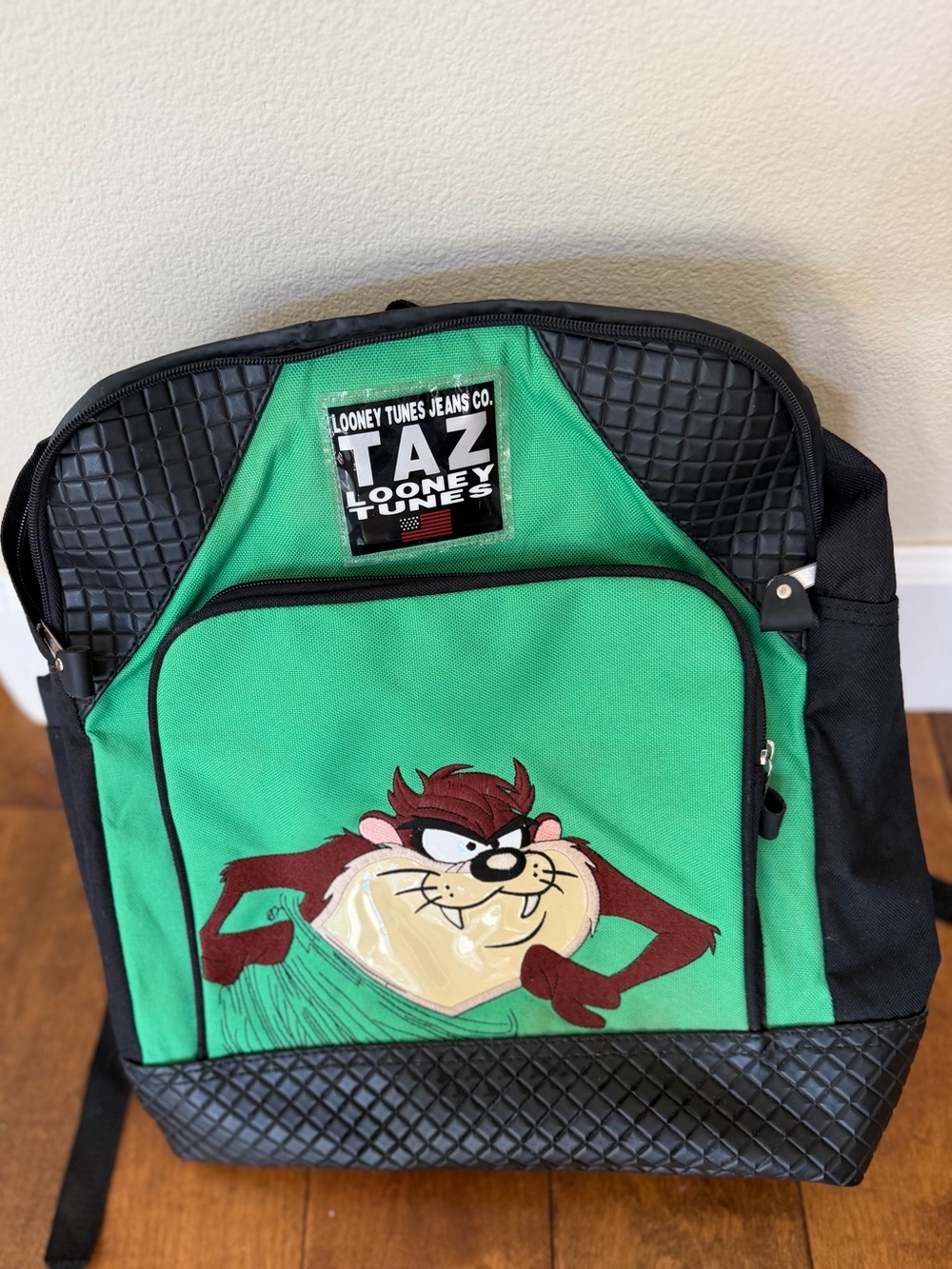 Vintage Warner Bros. Taz Looney Tunes Jeans Company Backpack